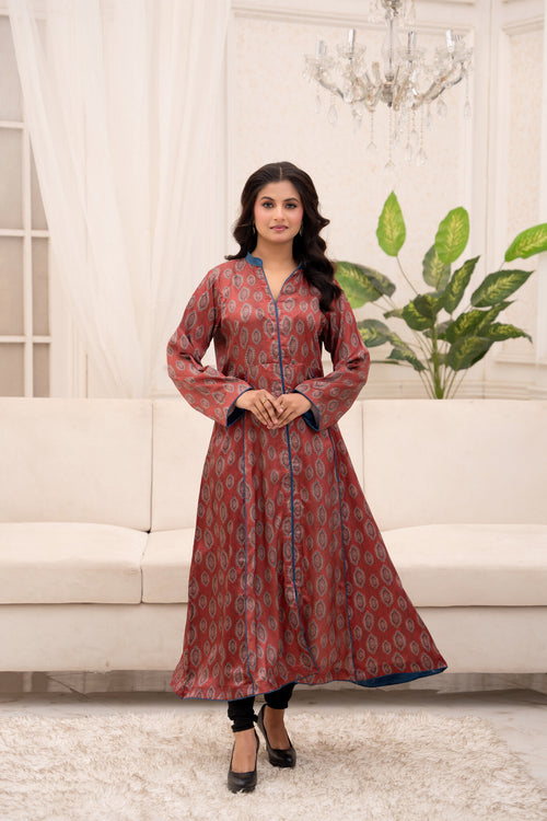 Rustwood Maxi – Printed Silk Suit
