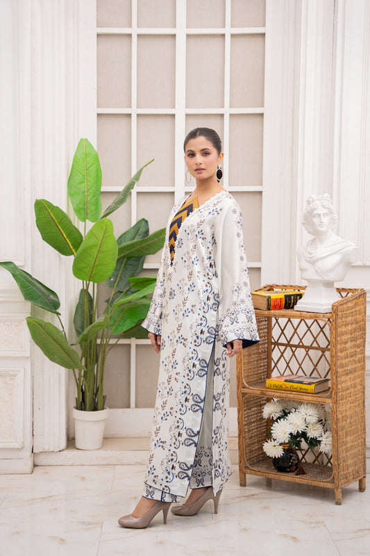 Amara – Printed 2-Piece Silk Suit